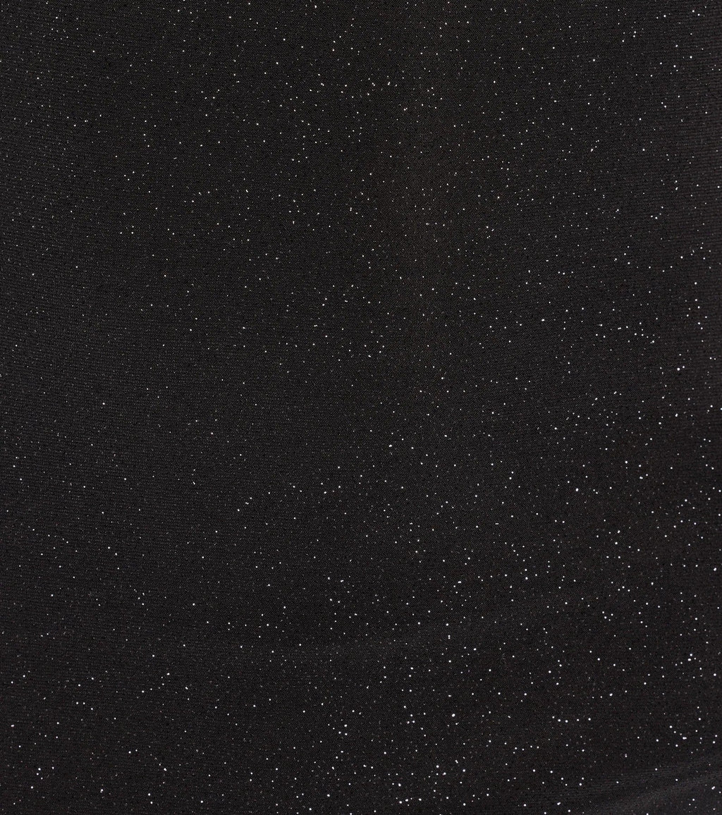 Shimmering Nights Cowl Neck Glitter Midi Dress